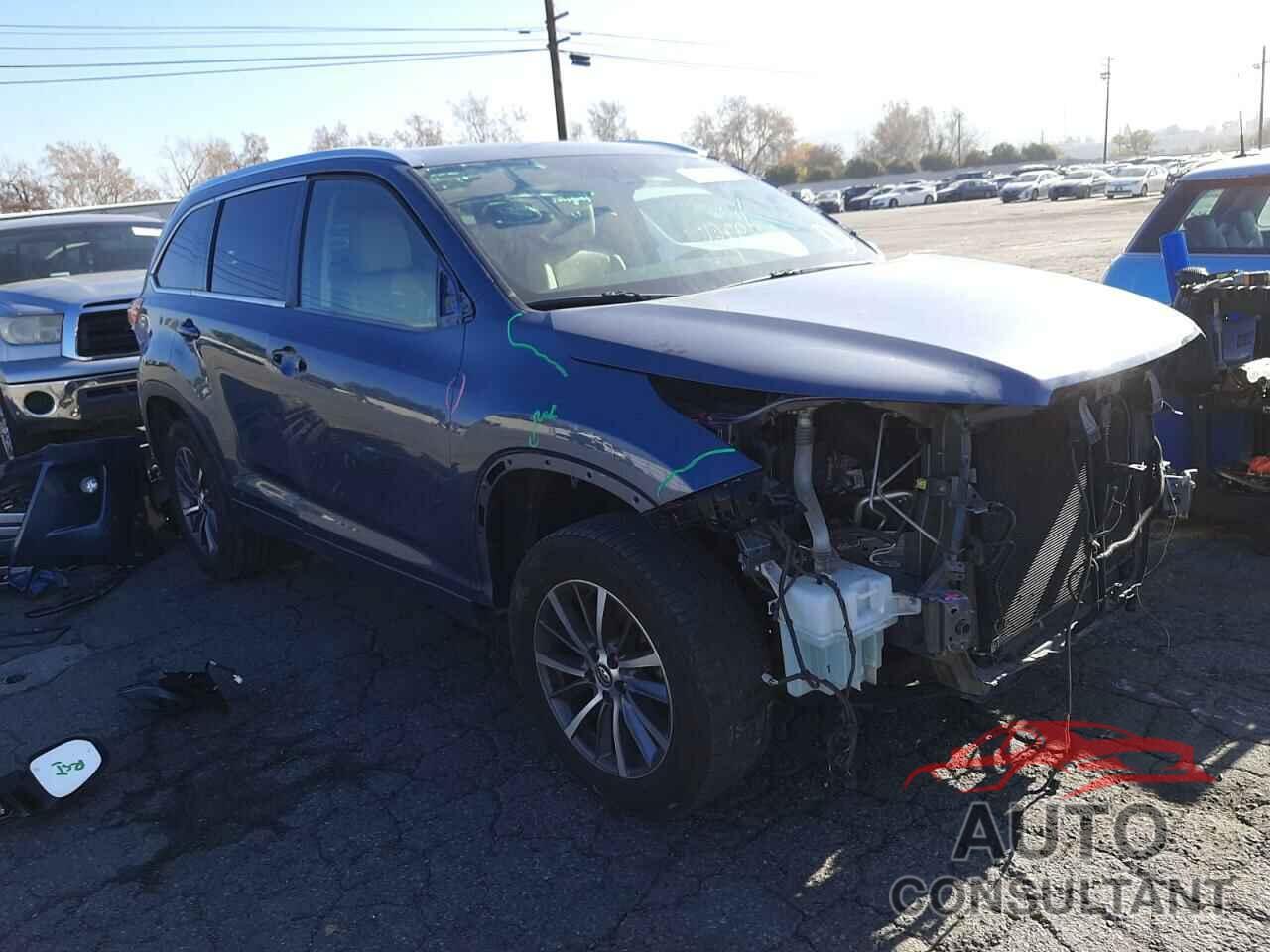 TOYOTA HIGHLANDER 2017 - 5TDKZRFH9HS522022
