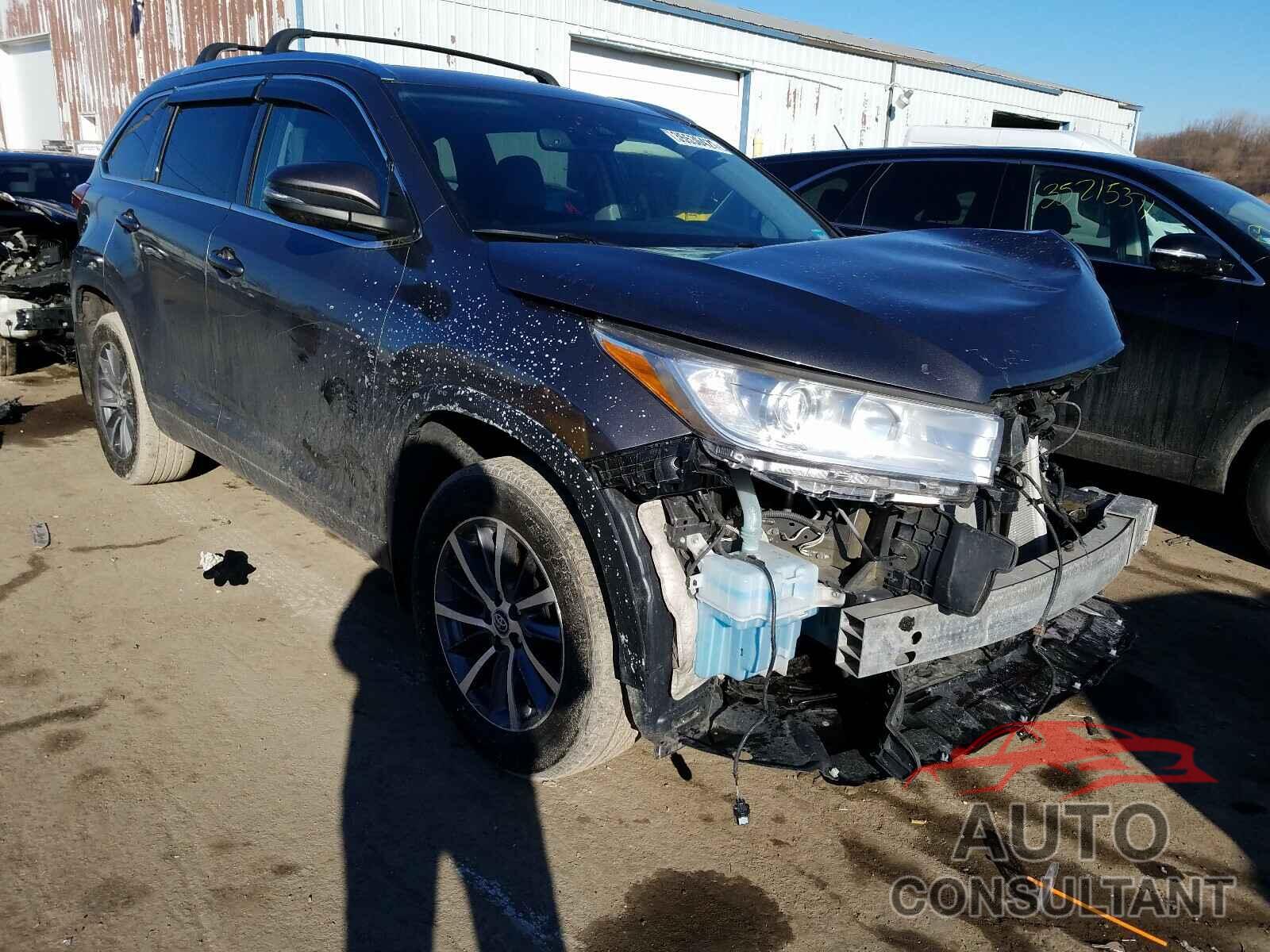 TOYOTA HIGHLANDER 2017 - 5TDJZRFH0HS508795
