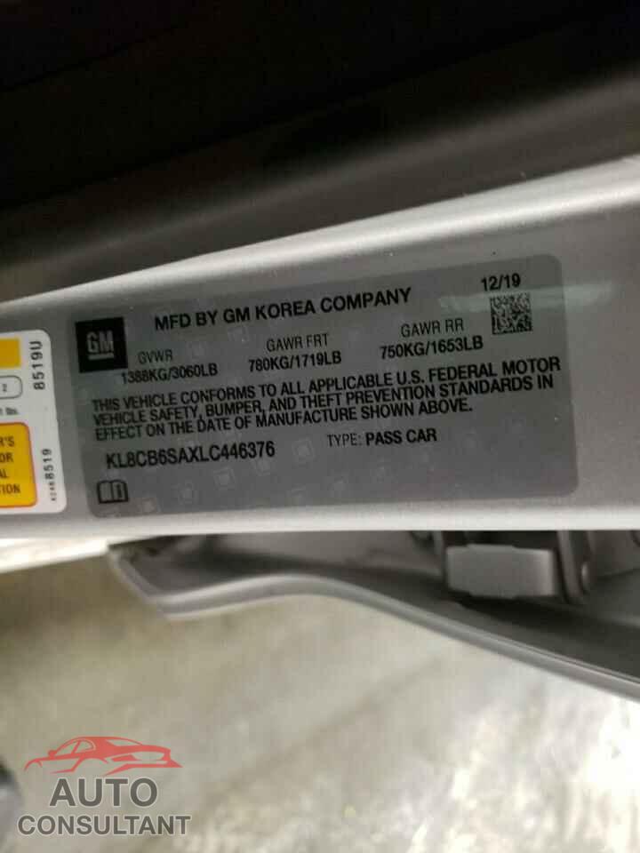 CHEVROLET SPARK 2020 - KL8CB6SAXLC446376