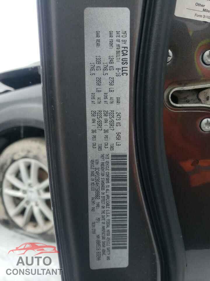 DODGE JOURNEY 2017 - 3C4PDCBG4HT509862