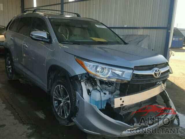 TOYOTA HIGHLANDER 2016 - 5TDJKRFH4GS292503