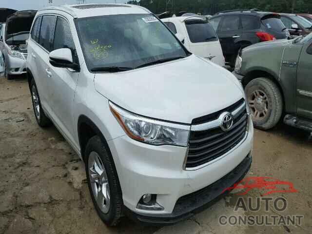 TOYOTA HIGHLANDER 2016 - 5TDYKRFH6GS142049