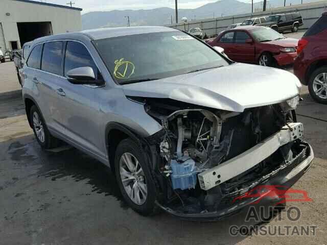 TOYOTA HIGHLANDER 2015 - 5TDBKRFH8FS137312