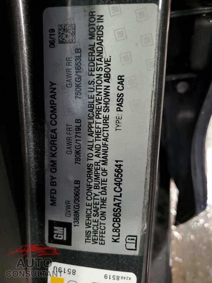 CHEVROLET SPARK 2020 - KL8CB6SA7LC405641