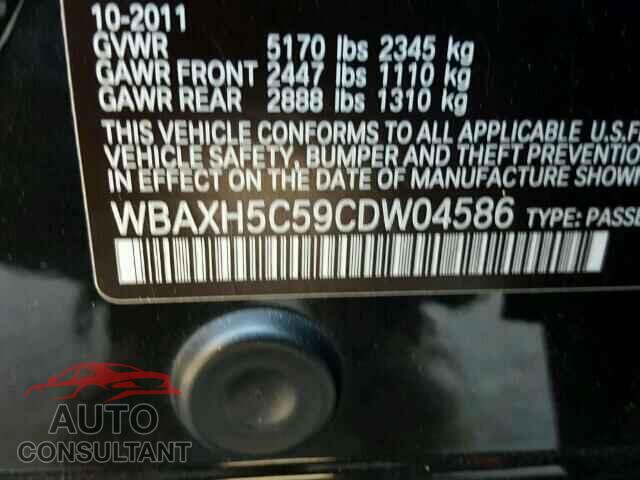 BMW 5 SERIES 2012 - WBAXH5C59CDW04586