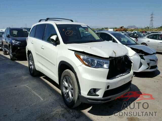 TOYOTA HIGHLANDER 2015 - 5TDBKRFH0FS110914