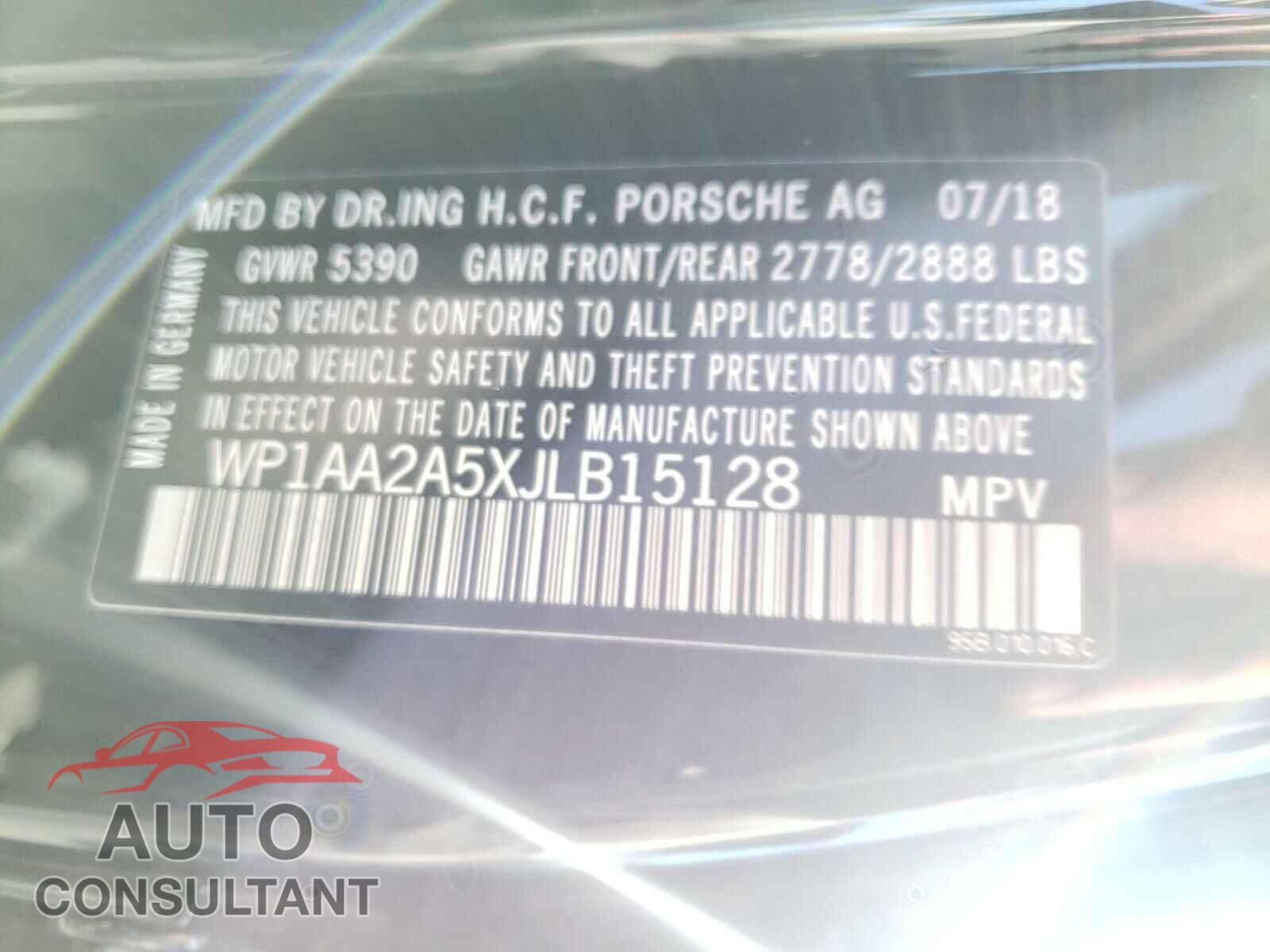 PORSCHE MACAN 2018 - WP1AA2A5XJLB15128