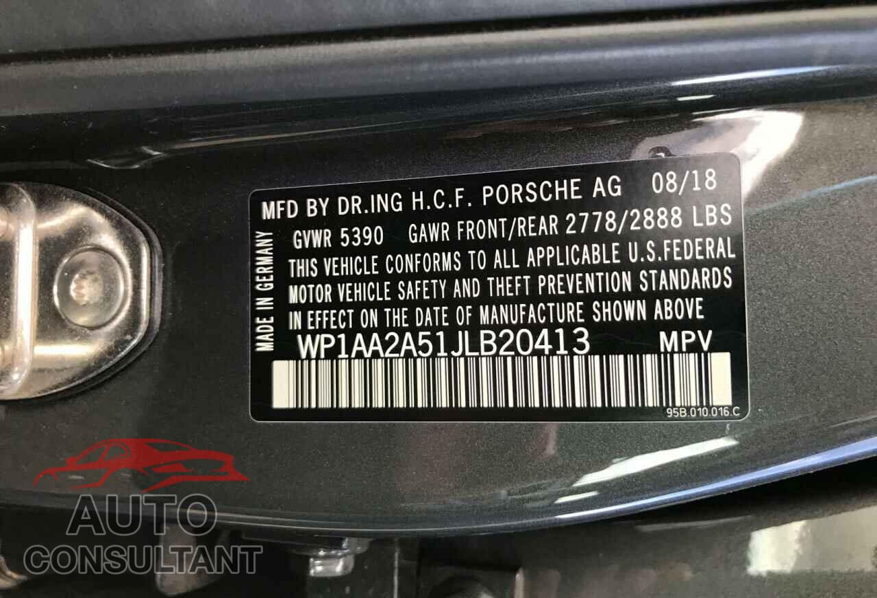PORSCHE MACAN 2018 - WP1AA2A51JLB20413