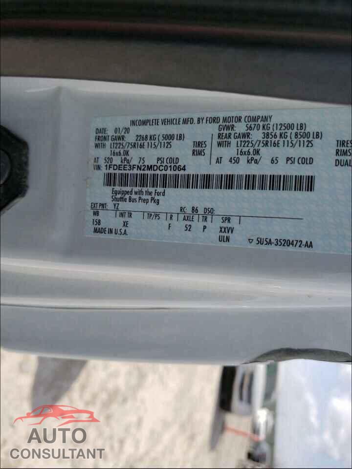 FORD ECONOLINE 2021 - 1FDEE3FN2MDC01064