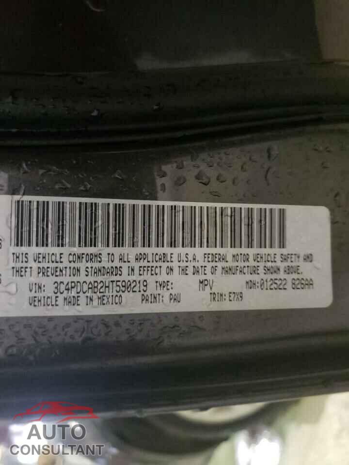 DODGE JOURNEY 2017 - 3C4PDCAB2HT590219