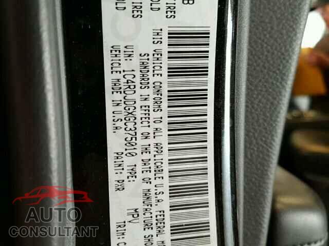 DODGE DURANGO 2016 - 1C4RDJDGXGC375010