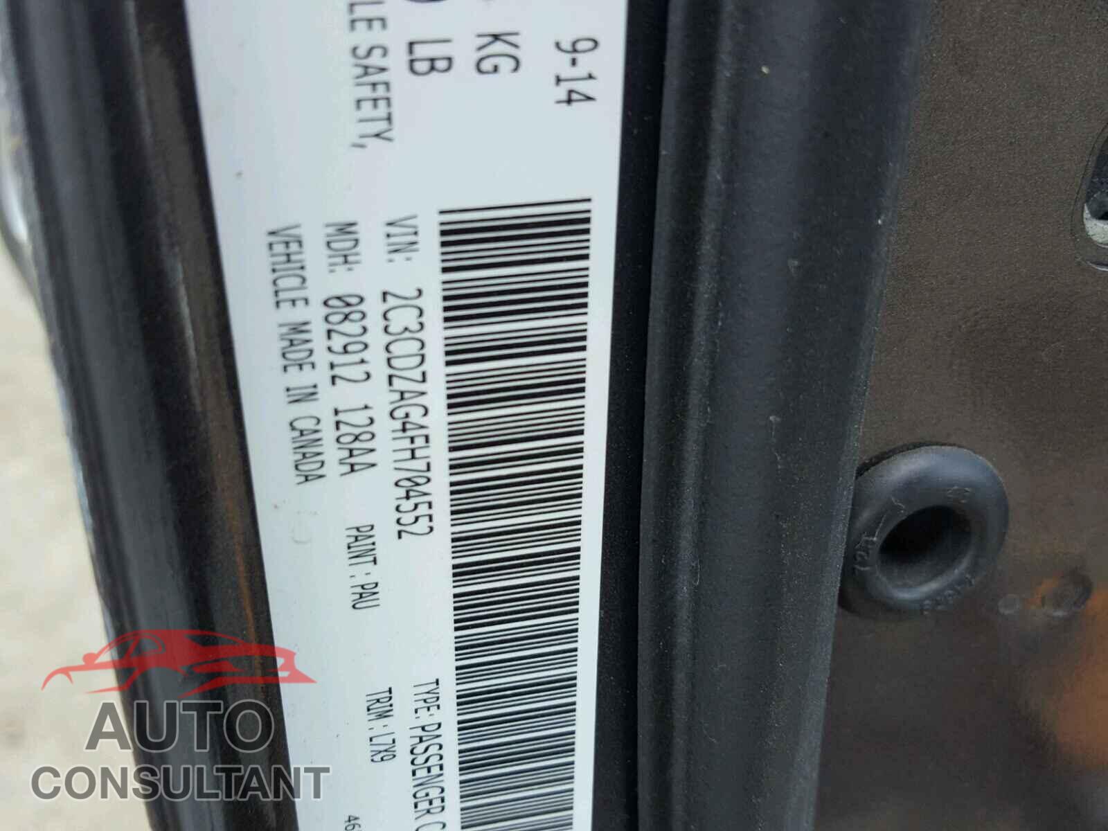 DODGE CHALLENGER 2015 - 2C3CDZAG4FH704552