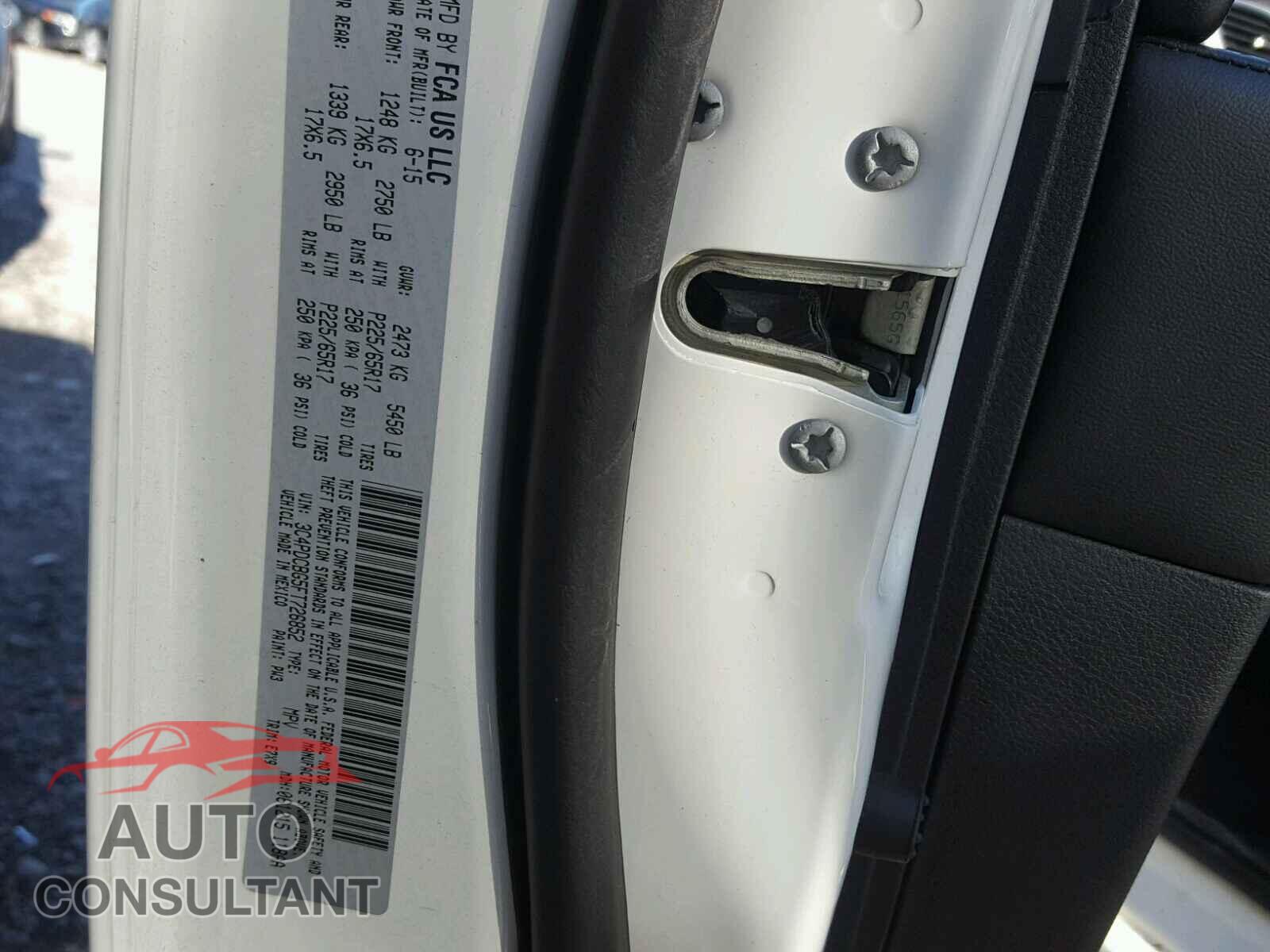 DODGE JOURNEY 2015 - 3C4PDCBG5FT726852
