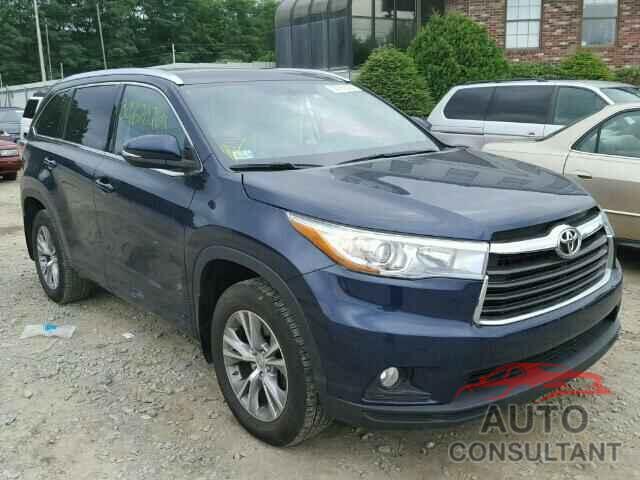 TOYOTA HIGHLANDER 2015 - 5TDJKRFH2FS180992