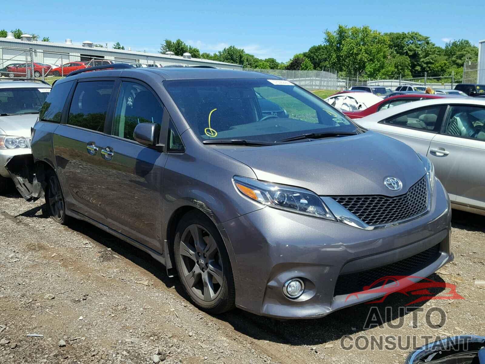 TOYOTA SIENNA 2017 - 5TDXZ3DC8HS877371