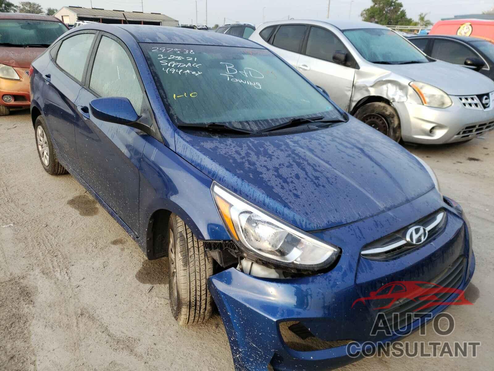 HYUNDAI ACCENT 2017 - KMHCT4AE6HU236450