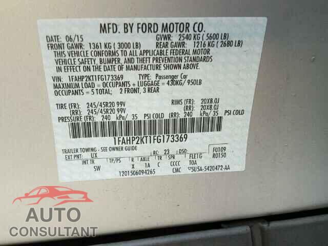FORD TAURUS 2015 - JA4AZ3A31GZ033013