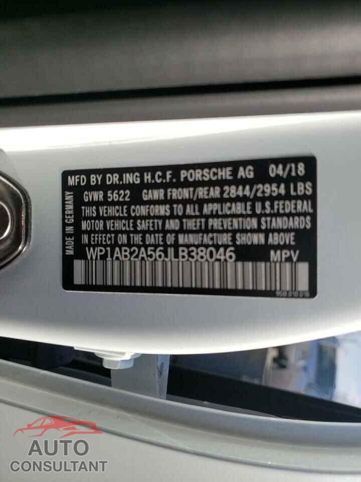 PORSCHE MACAN 2018 - WP1AB2A56JLB38046