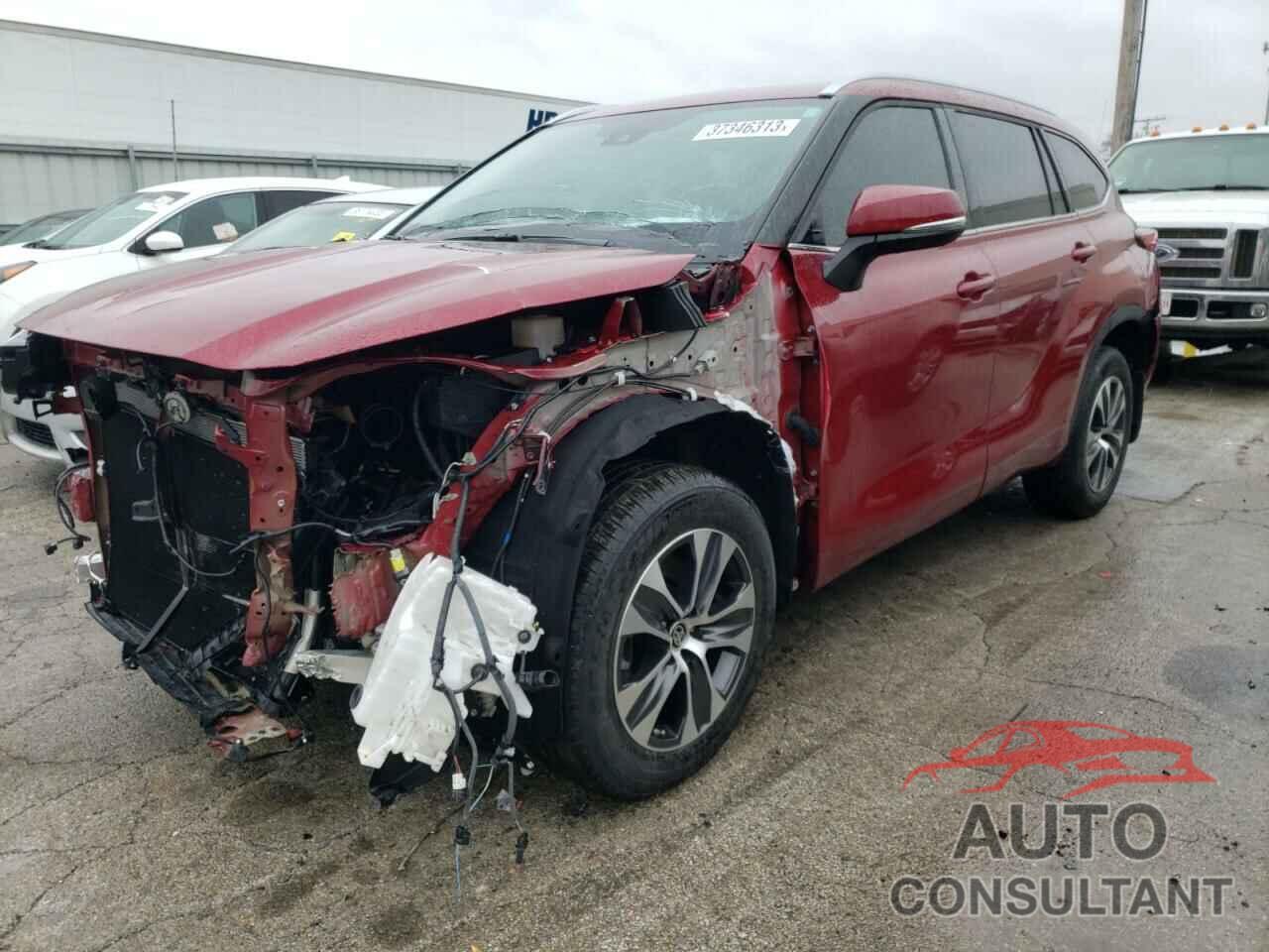TOYOTA HIGHLANDER 2021 - 5TDGZRBH9MS531258