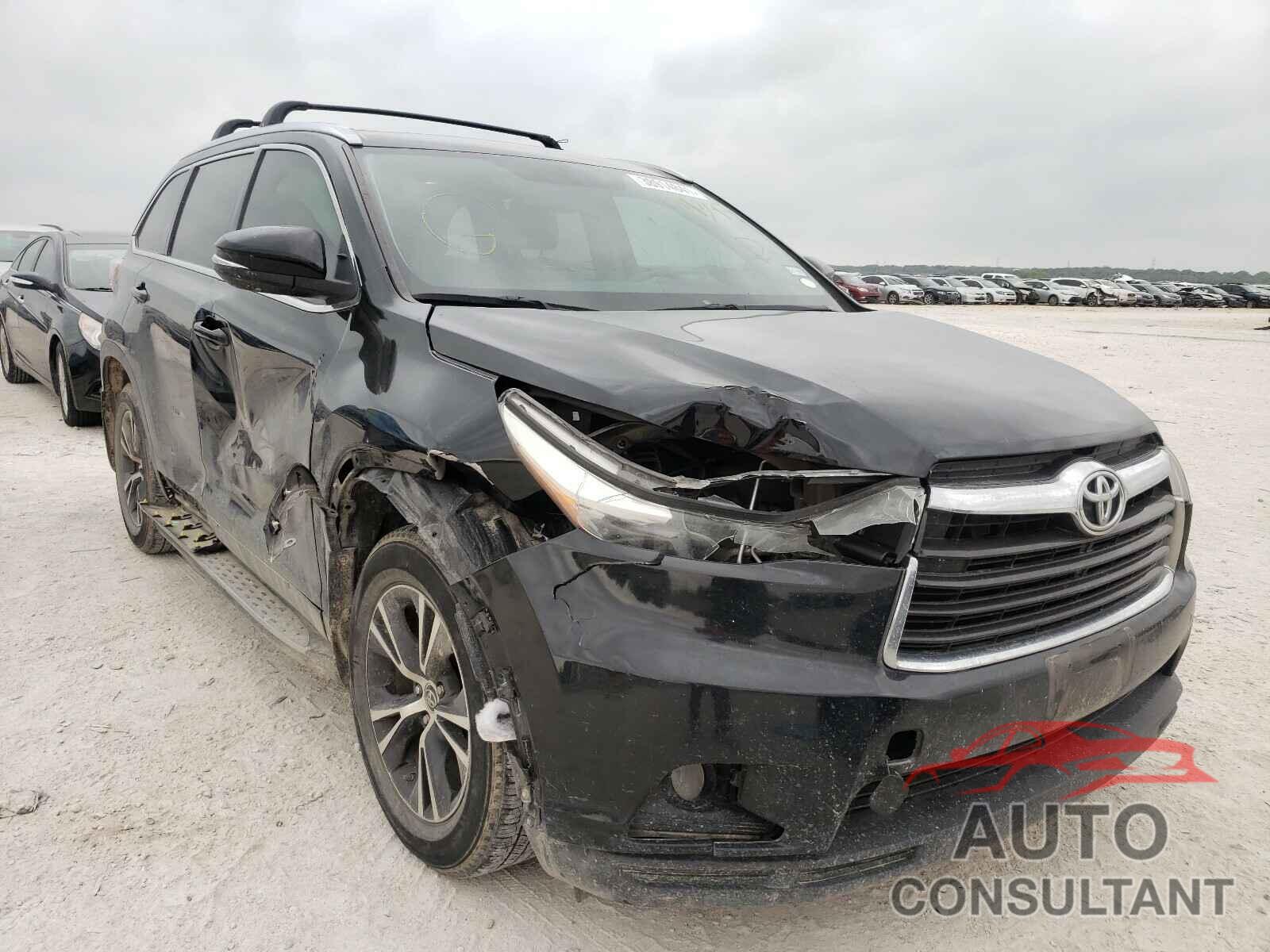 TOYOTA HIGHLANDER 2016 - 5TDKKRFH7GS129347