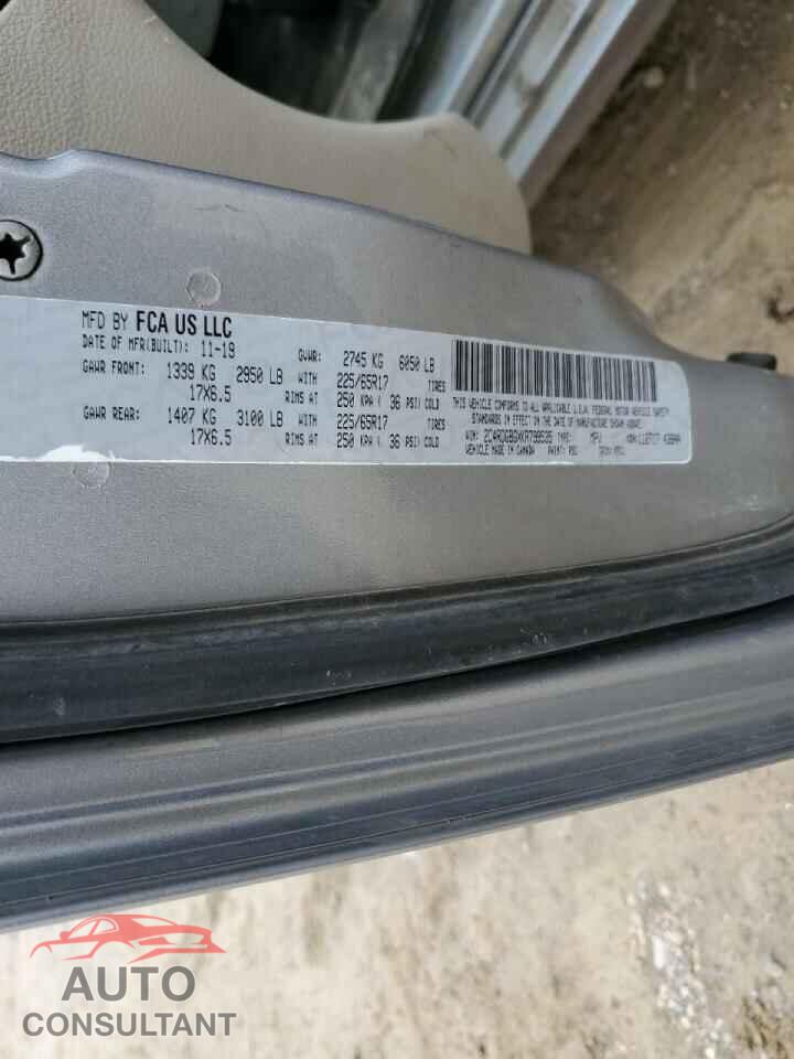 DODGE CARAVAN 2019 - 2C4RDGBGXKR799535