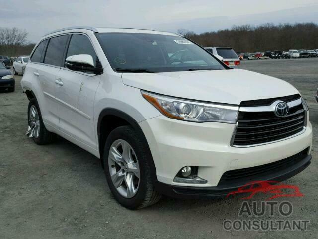 TOYOTA HIGHLANDER 2015 - 5TDDKRFH7FS148553