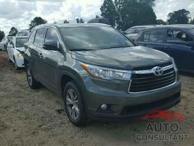 TOYOTA HIGHLANDER 2015 - 5TDKKRFH3FS066052