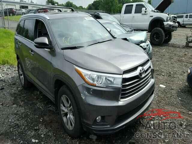 TOYOTA HIGHLANDER 2015 - 5TDJKRFH1FS224416