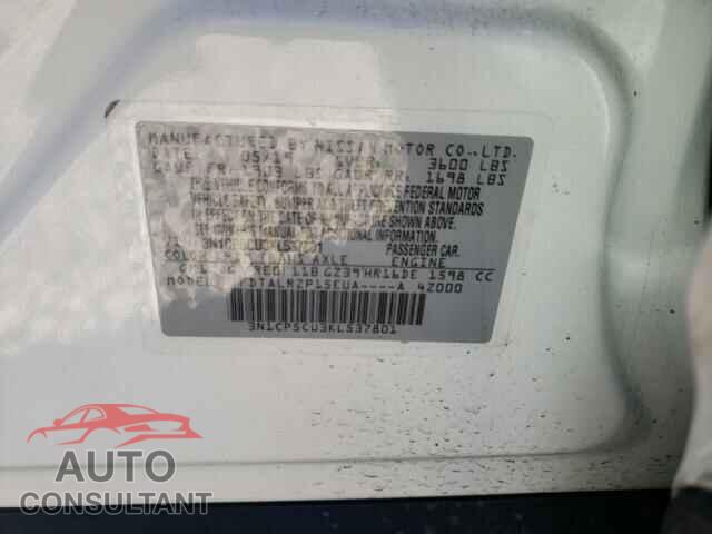 NISSAN KICKS 2019 - 3N1CP5CU3KL537801