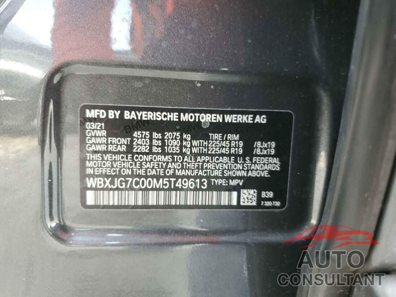 BMW X1 2021 - WBXJG7C00M5T49613