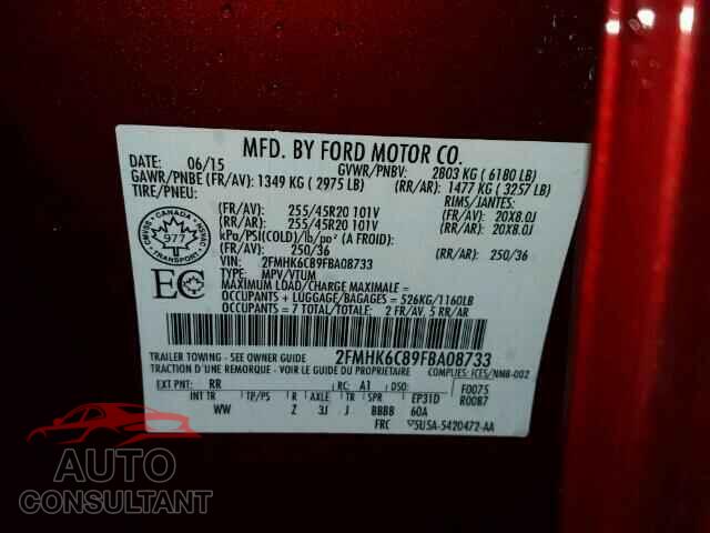 FORD FLEX 2015 - 2FMHK6C89FBA08733