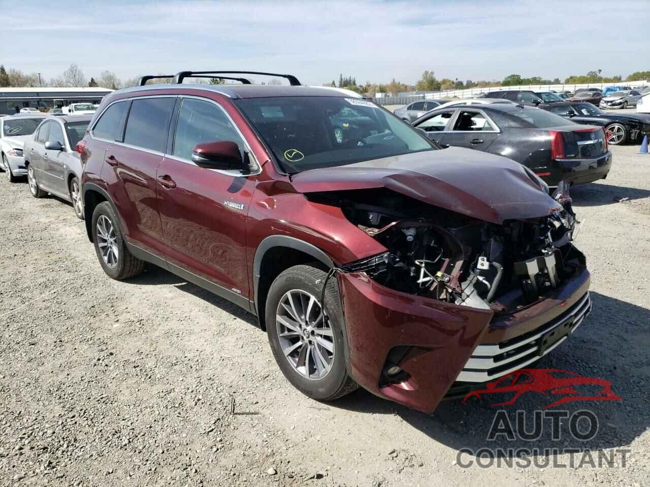 TOYOTA HIGHLANDER 2019 - 5TDJGRFH6KS072628