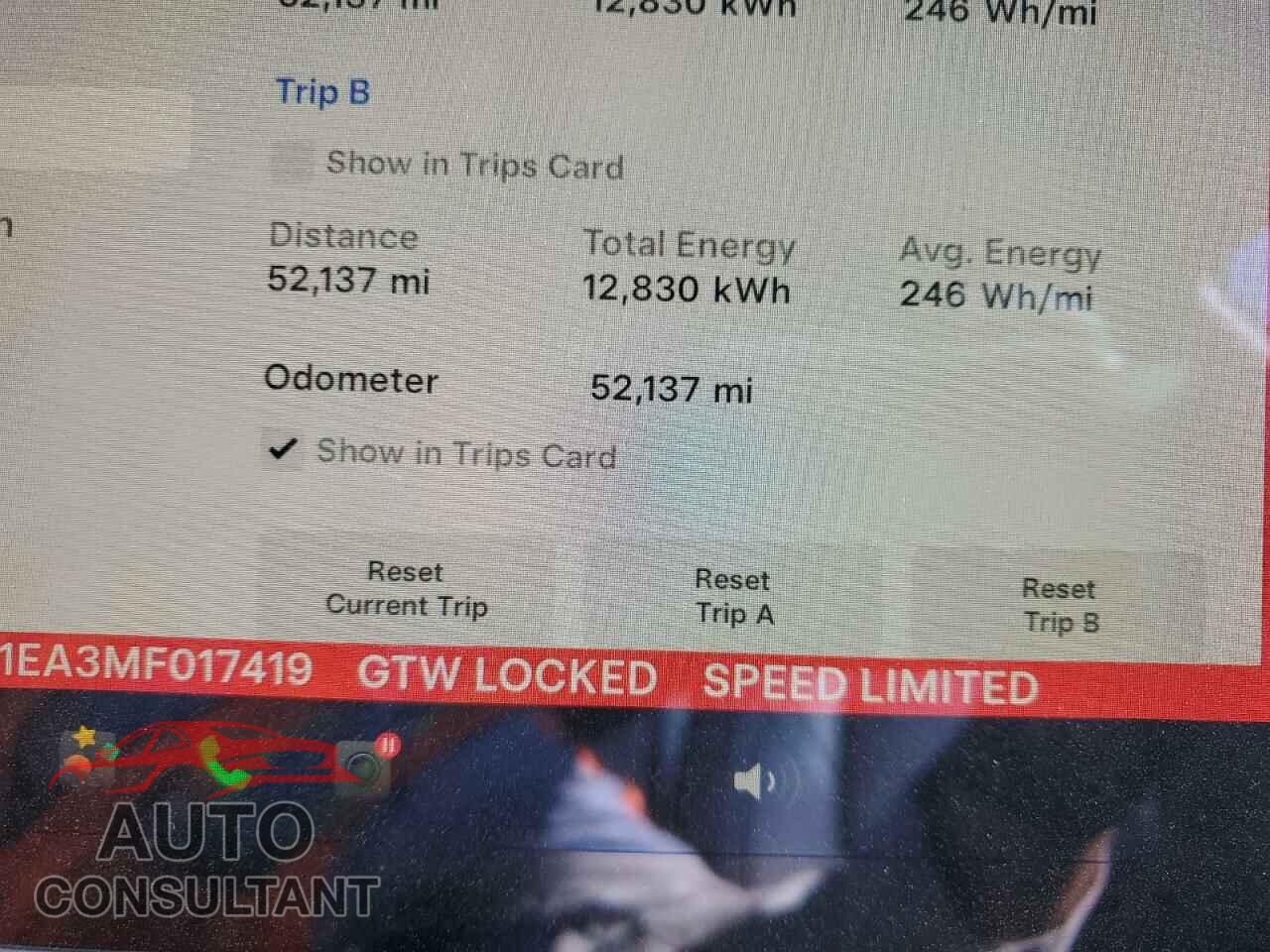TESLA MODEL 3 2021 - 5YJ3E1EA3MF017419