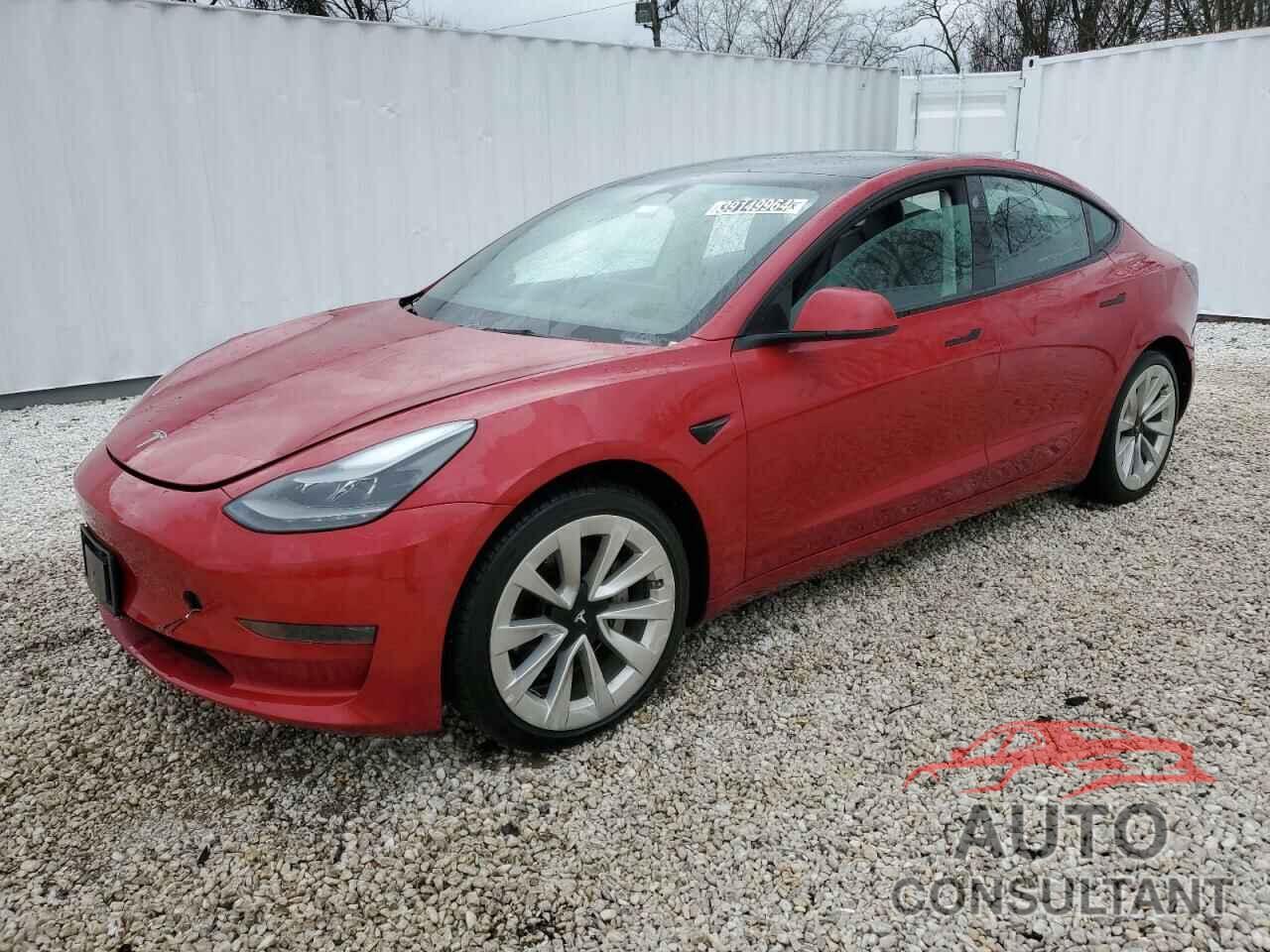 TESLA MODEL 3 2022 - 5YJ3E1EA5NF185872