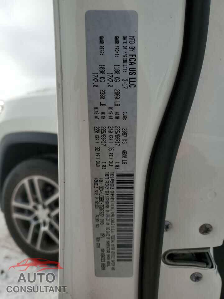 JEEP COMPASS 2017 - 3C4NJDBB1HT597327