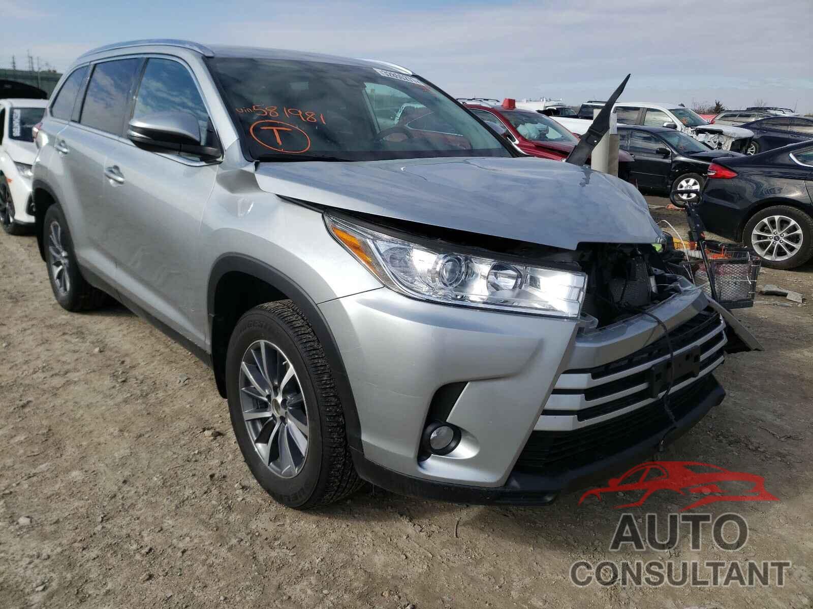 TOYOTA HIGHLANDER 2019 - 5TDJZRFHXKS581891