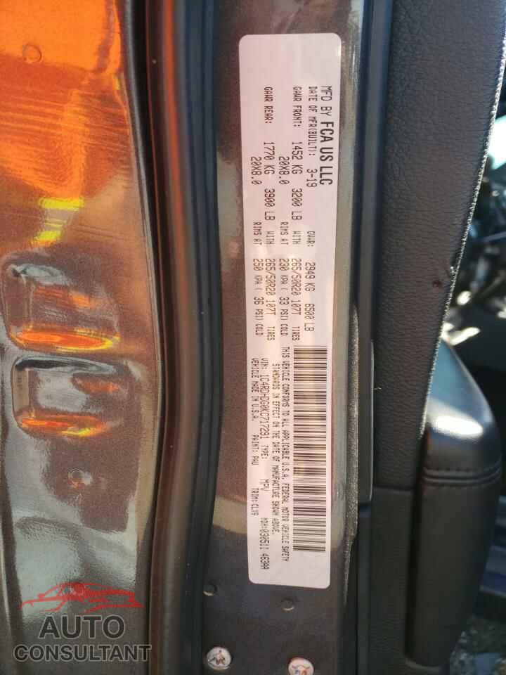 DODGE DURANGO 2019 - 1C4RDHDG0KC717291