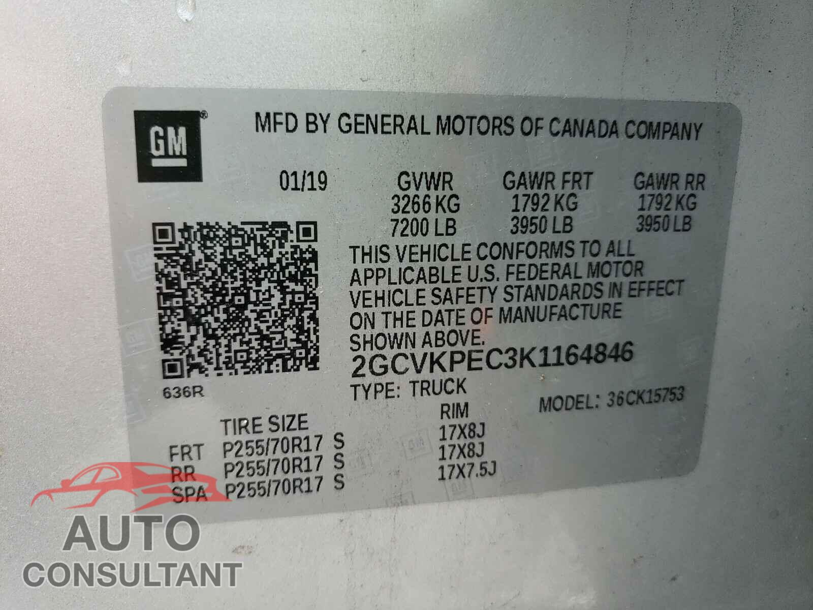 CHEVROLET SILVERADO 2019 - 2GCVKPEC3K1164846
