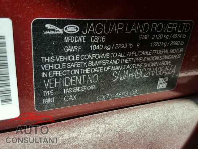 JAGUAR XE 2017 - SAJAR4BG2HA964554