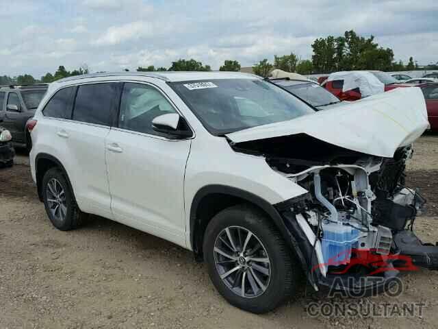 TOYOTA HIGHLANDER 2017 - 5TDJZRFH7HS511872