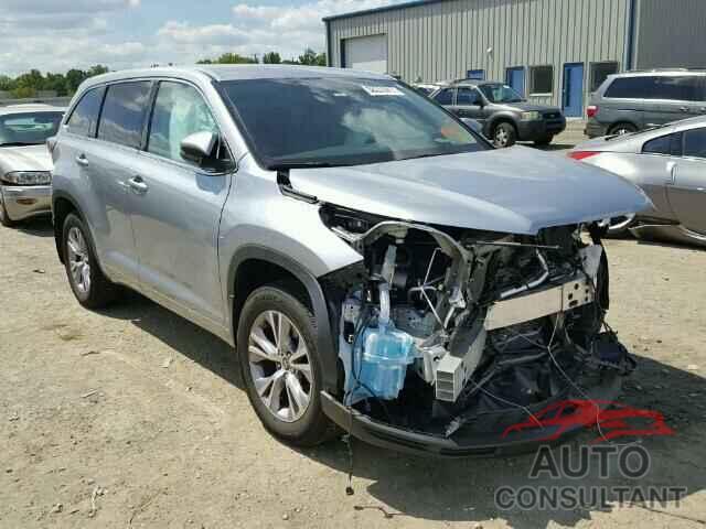 TOYOTA HIGHLANDER 2016 - 5TDBKRFH9GS356412