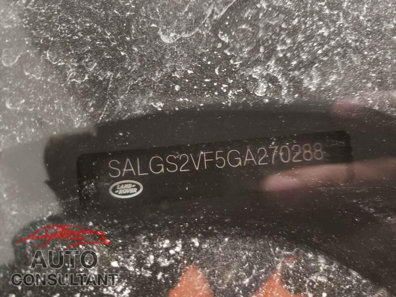 LAND ROVER RANGEROVER 2016 - SALGS2VF5GA270288