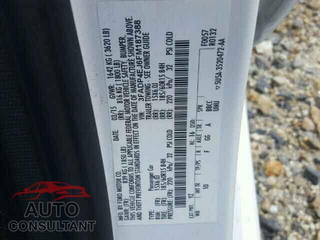 FORD FIESTA 2015 - 3FADP4EJ6FM187388