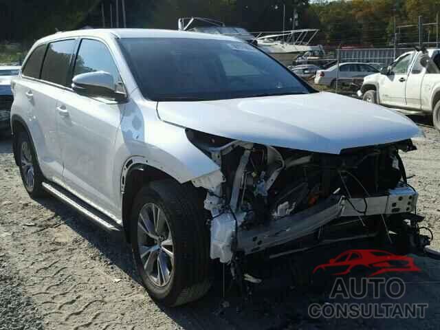 TOYOTA HIGHLANDER 2016 - 5TDBKRFHXGS292915