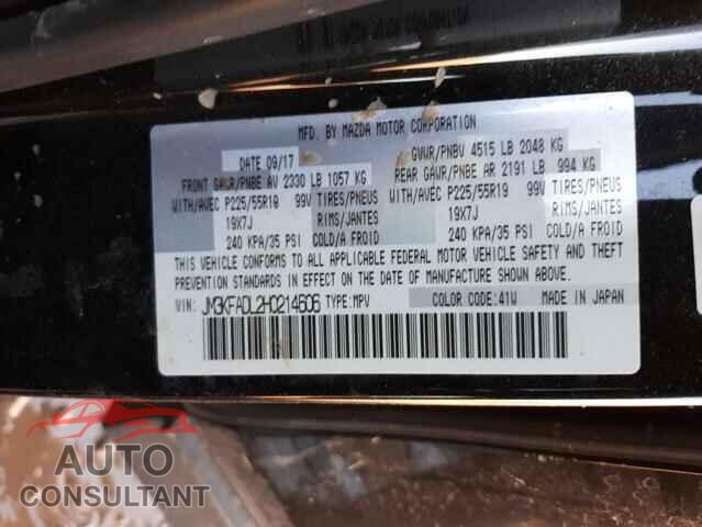 MAZDA CX-5 2017 - JM3KFADL2H0214606
