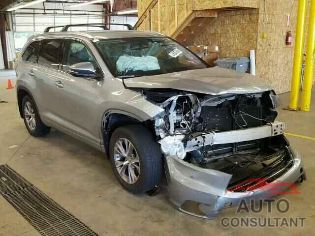 TOYOTA HIGHLANDER 2015 - 5TDJKRFH0FS144802