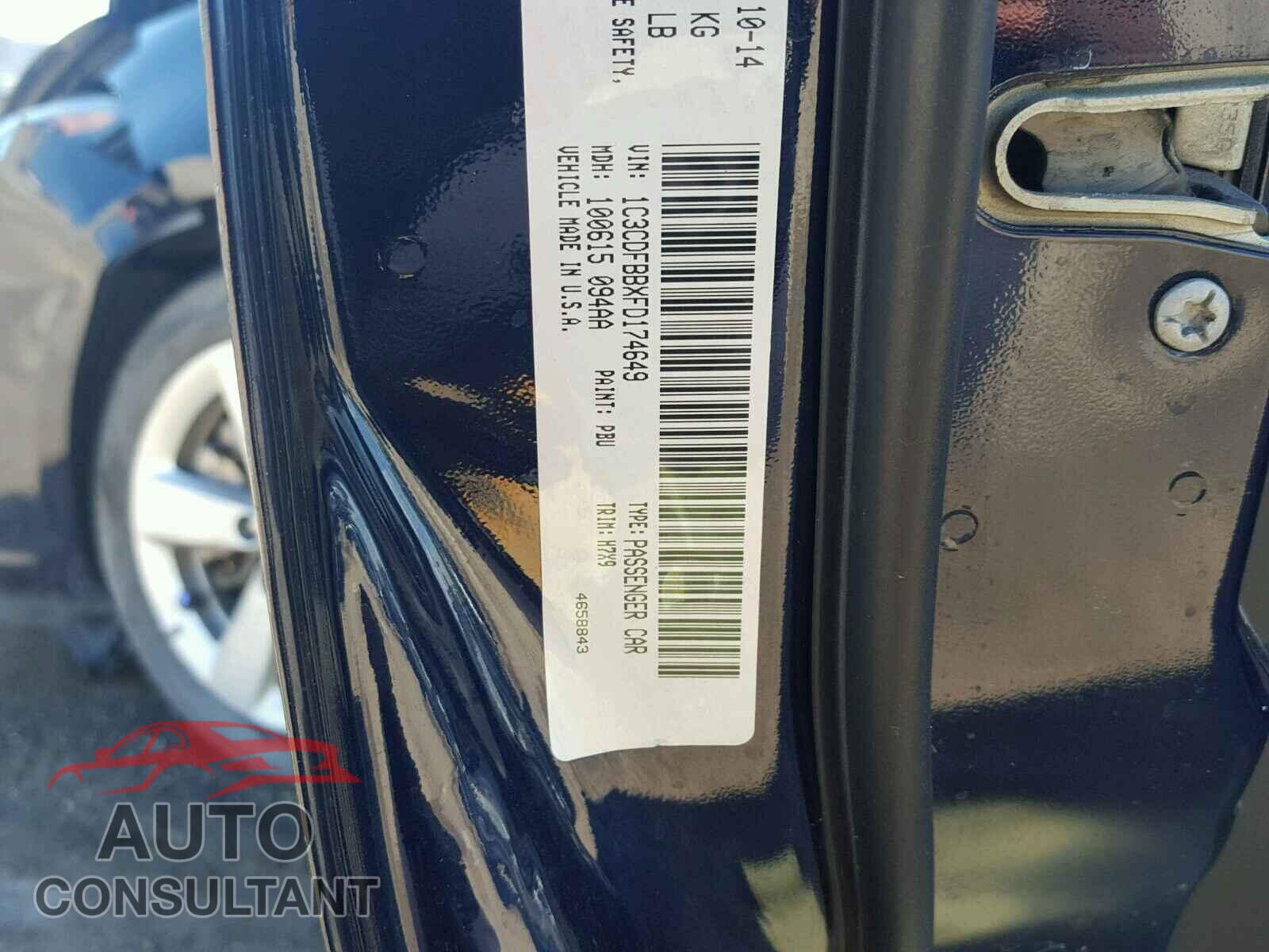 DODGE DART 2016 - 1C3CDFBB2GD629804