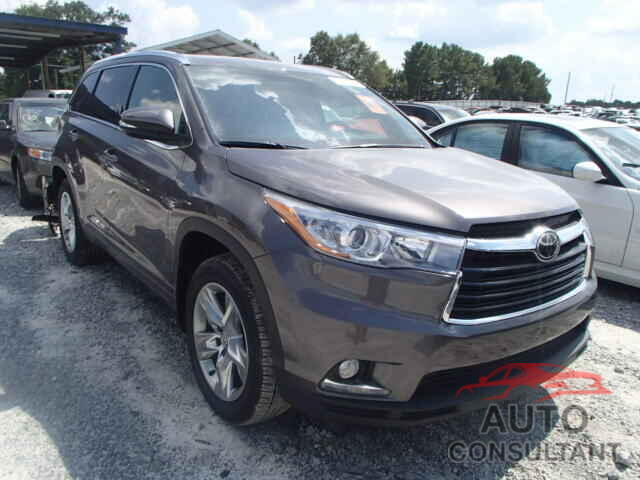 TOYOTA HIGHLANDER 2015 - 5TDDKRFH5FS125952