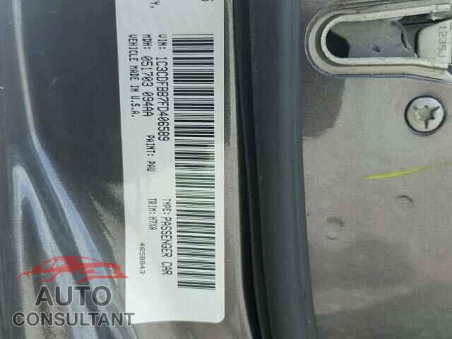DODGE DART 2015 - 1C3CDFBB7FD406589