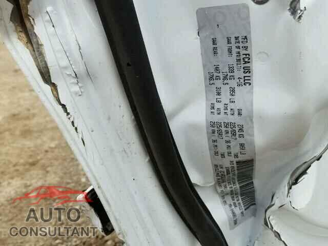 DODGE CARAVAN 2016 - 2C4RDGBG9GR346966
